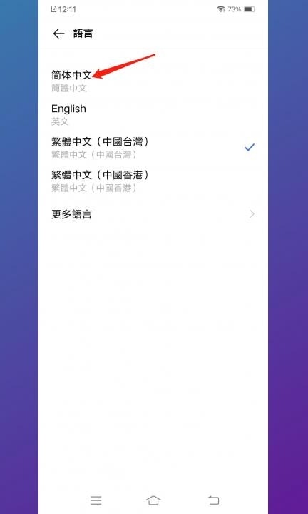 vivo手机怎样取消繁体字第3步