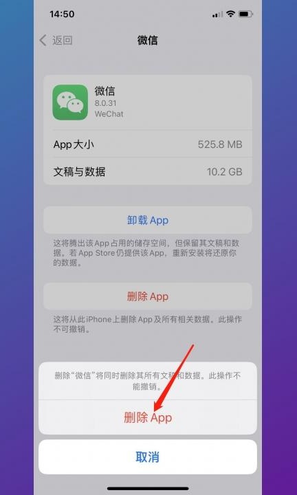 iphone的其他系统数据怎么删除第5步