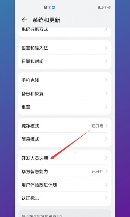华为mate30pro开发者选项在哪里第5步