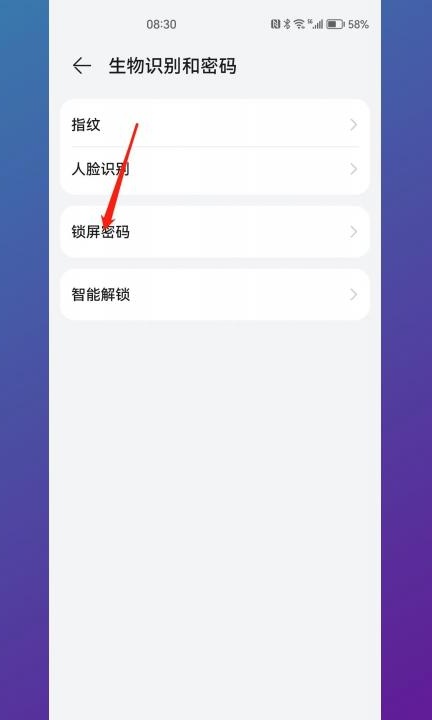 手机设置密码在哪里设置第2步