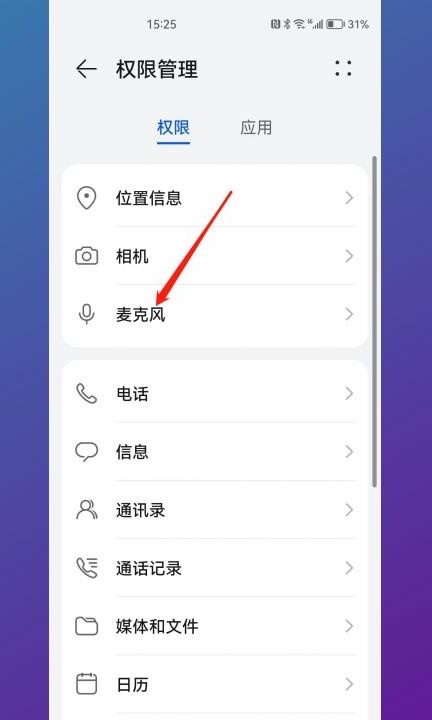 如何打开麦克风权限第3步