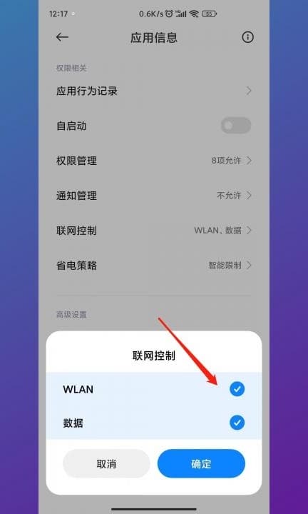 应用网络权限怎么开启第5步