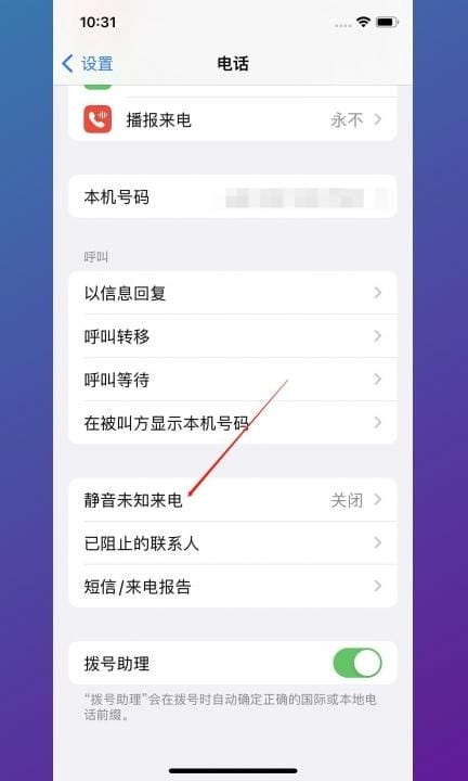 怎么屏蔽境外电话的打入第2步