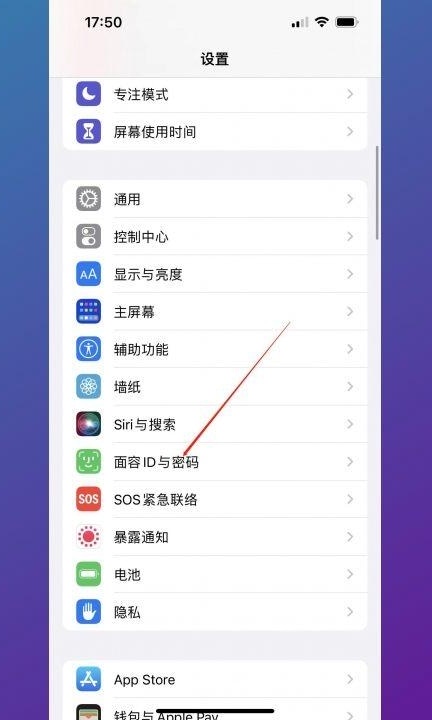 苹果13怎么设置第二个面容第2步