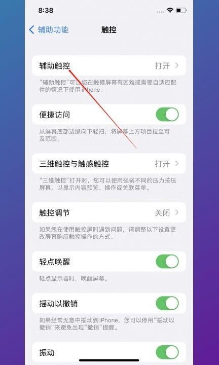苹果手机白点设置在哪打开第3步