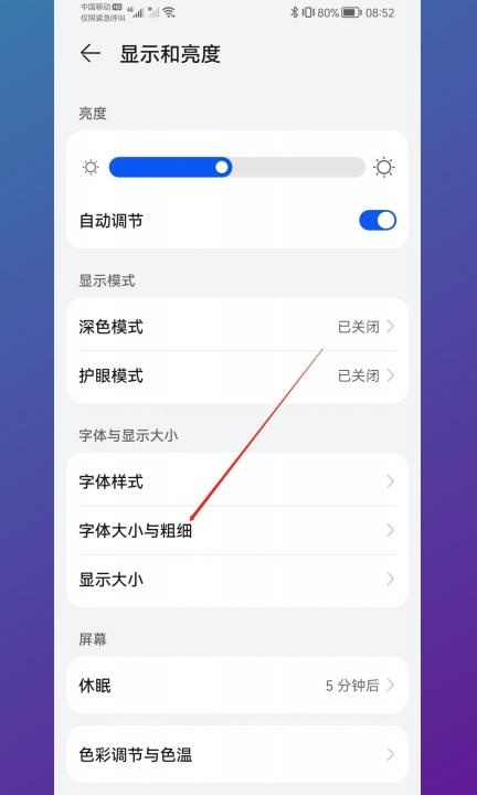 如何放大手机字体第2步